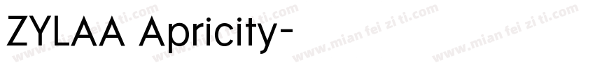 ZYLAA Apricity字体转换